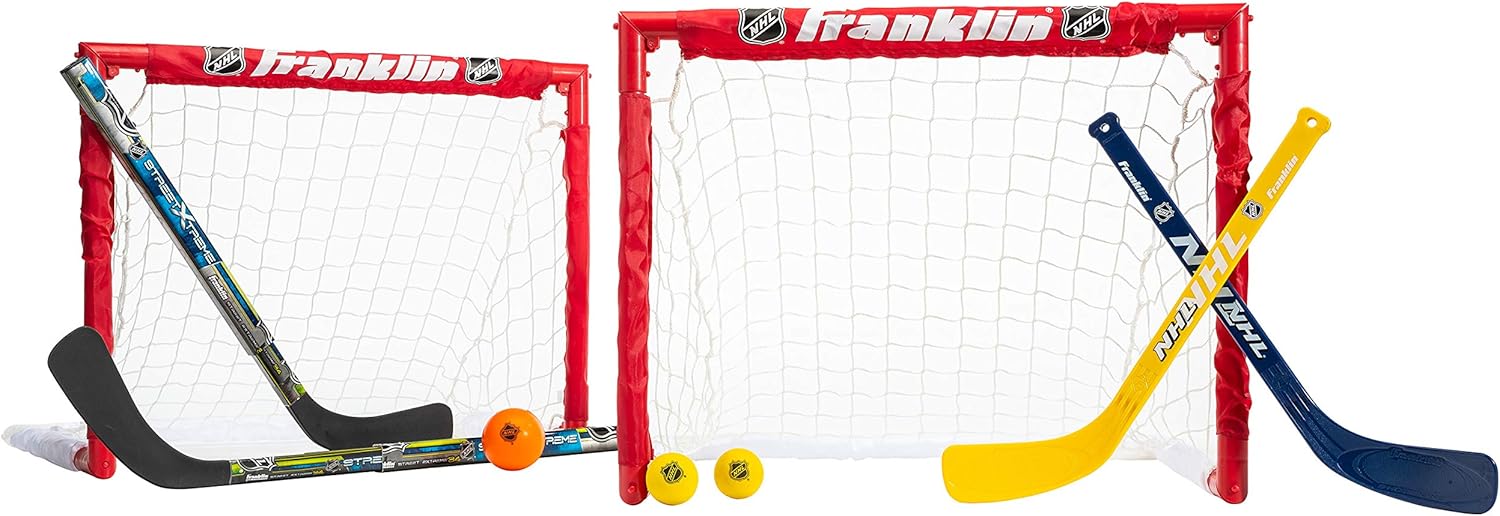 Franklin Sports NHL Kids Folding Hockey Goals Set