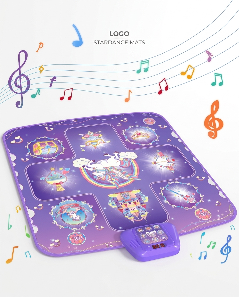 GirlsHome Dance Mat – Unicorn Toys for Girls