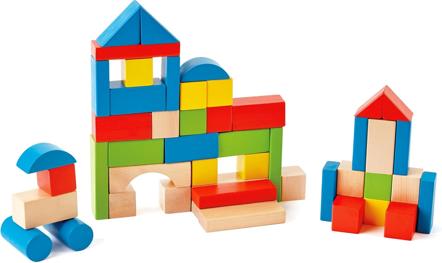 Hape Maple Wood Kids Building Blocks Set - 20 Building Toys for Kids Who Spend Hours Constructing Epic Creations