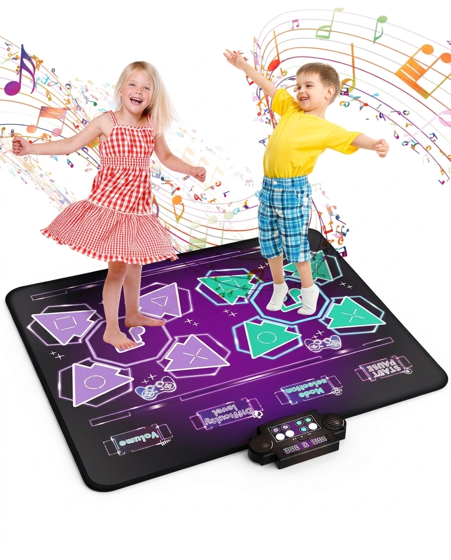 Joyvalley Kids Dance Mat Toys (2-Player)