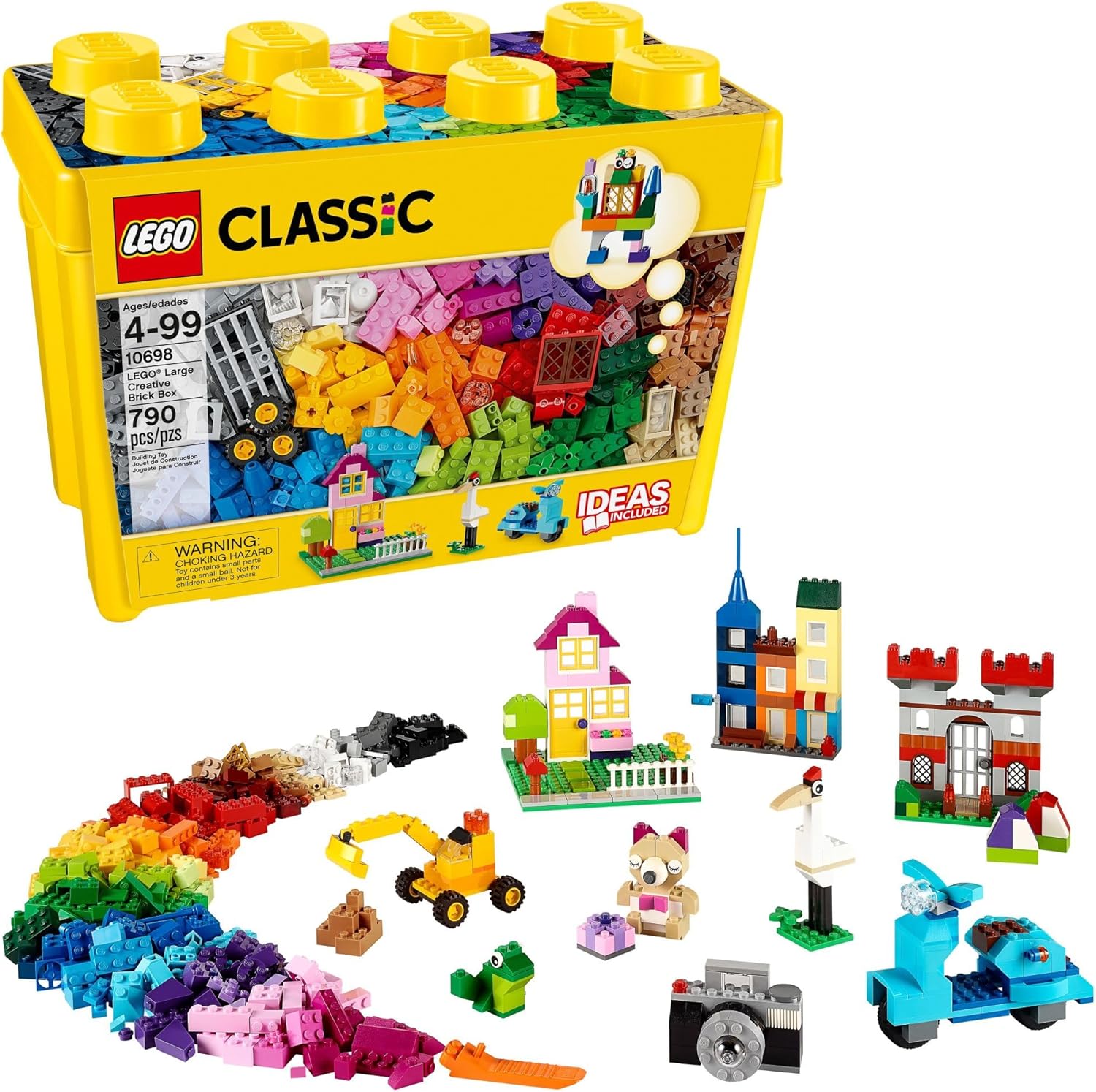 LEGO Classic Large Creative Brick Box - 20 Building Toys for Kids Who Spend Hours Constructing Epic Creations