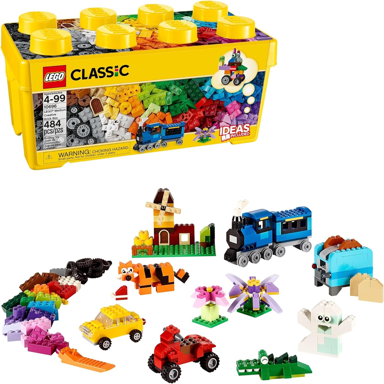 LEGO Classic Medium Creative Brick Box - 20 Building Toys for Kids Who Spend Hours Constructing Epic Creations