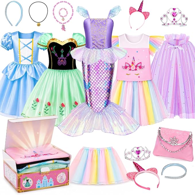 Meland Princess Dress Up Trunk for Girls