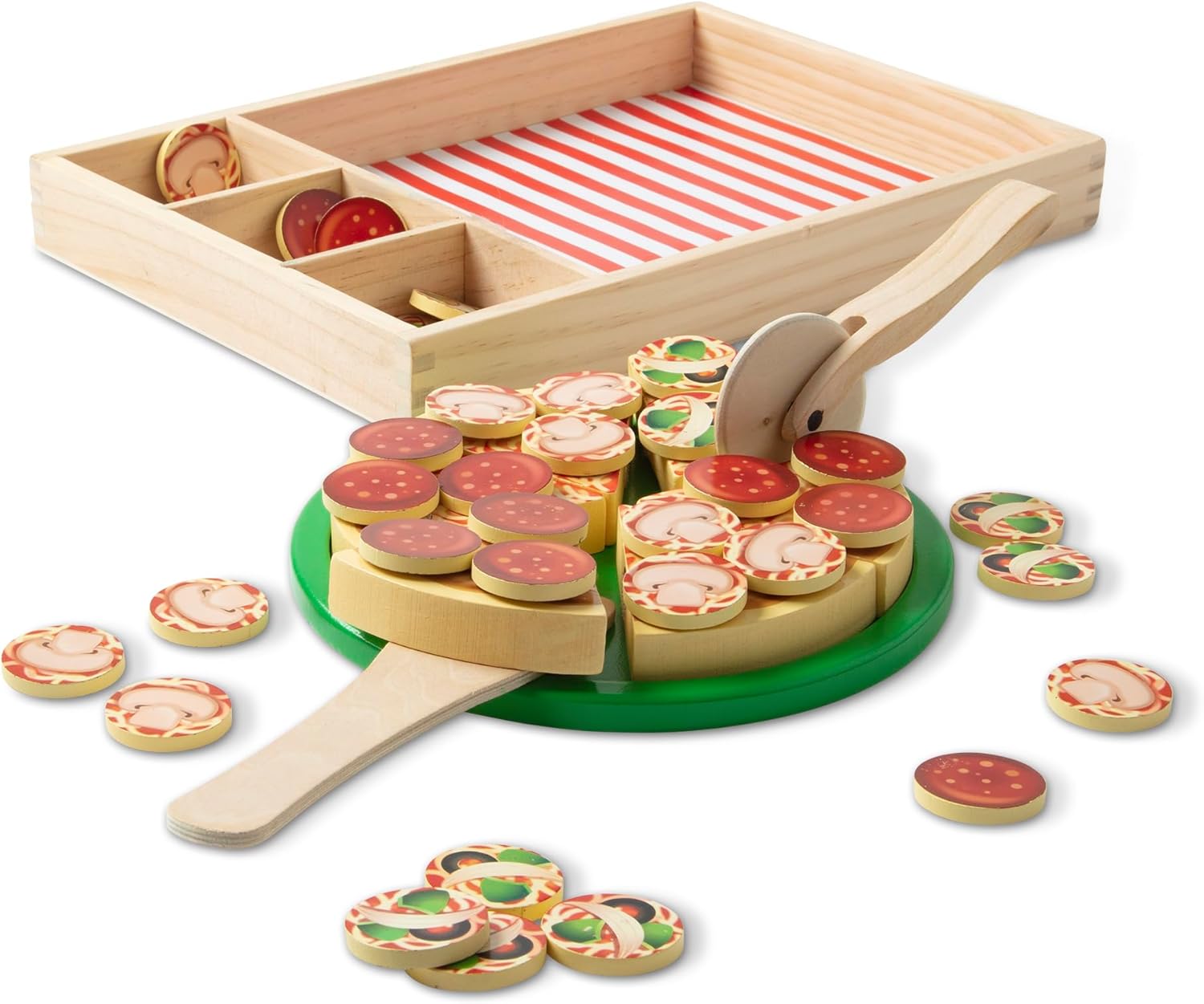 Melissa & Doug Wooden Pizza Party Play Set